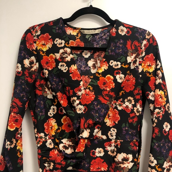 S Zara Floral Printed Bodysuit - Picture 4 of 5